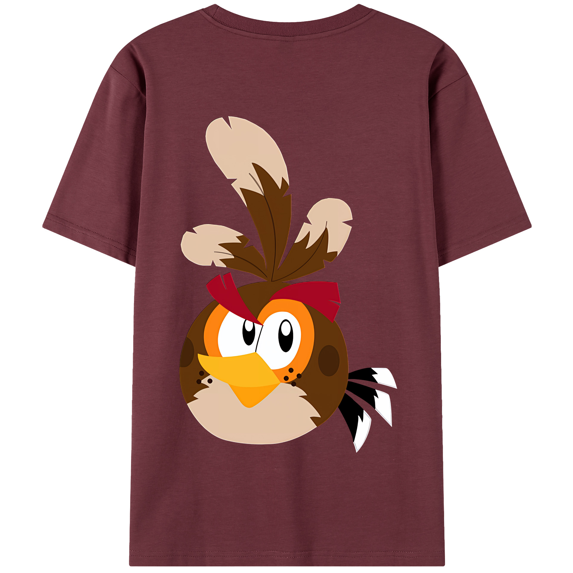 （画像用） Angry Birds アングリーバード 綿100％半袖Tシャツ（背面プリント）